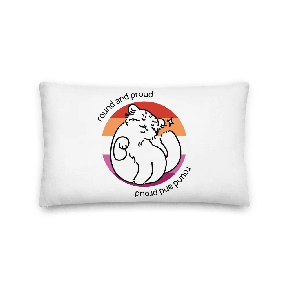 Round and Proud Manul Lesbian Version - Pillow product image (2)
