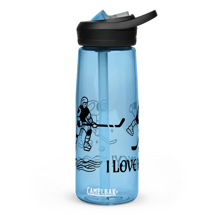 I LOVE HOCKEY! design -Sport water bottle product image (11)