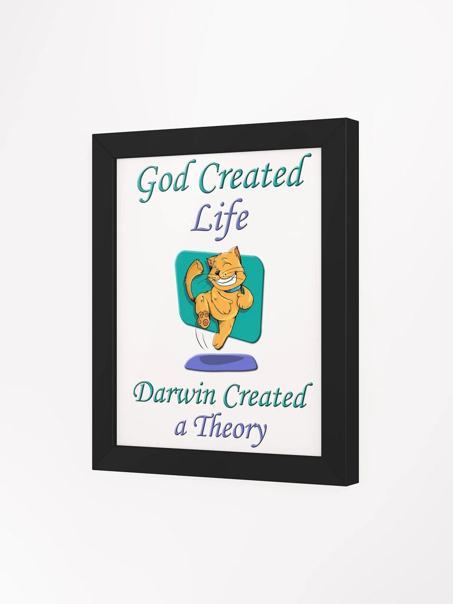 God and Darwin Cat Dance Print product image (3)