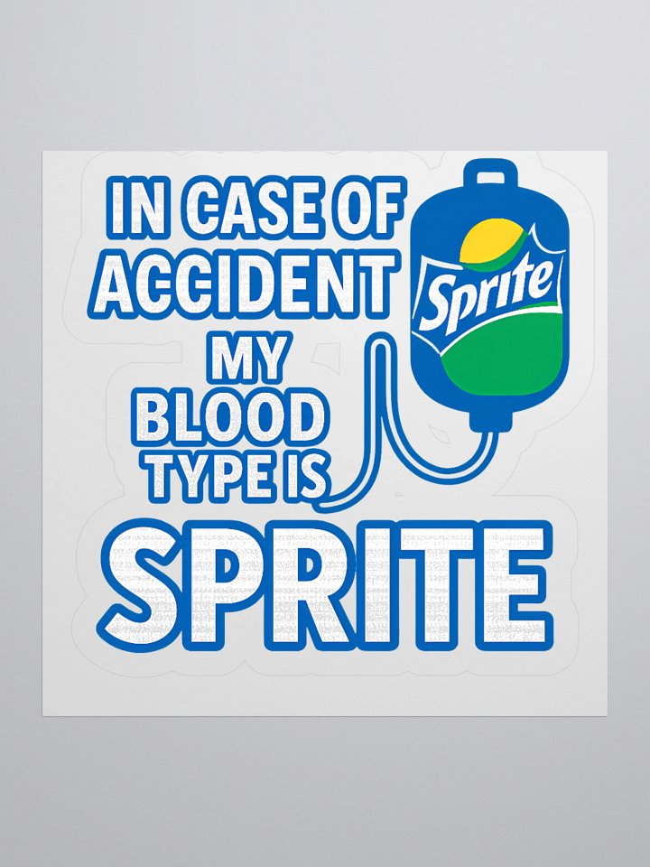 Sprite Blood Type Kiss Cut Stickers product image (2)