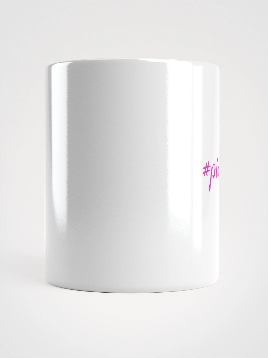 "Piano Teacher Boss" White Glossy Mug with Pink Script product image (9)