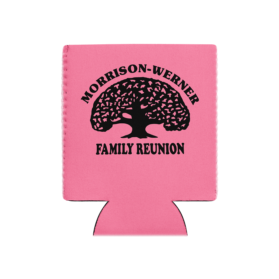 "Morrison-Werner Family Tree" Can Coozie (Pink) product image (1)