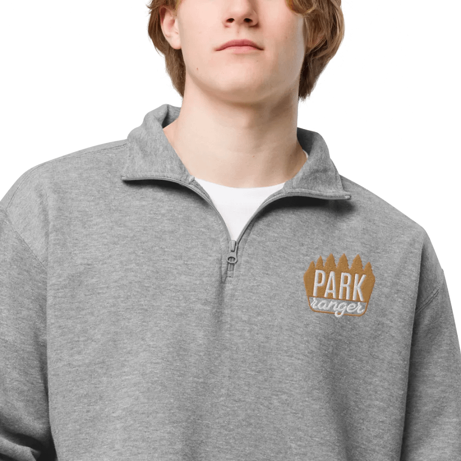 Park Ranger Badge Left Side Embroidery Half Zip product image (18)