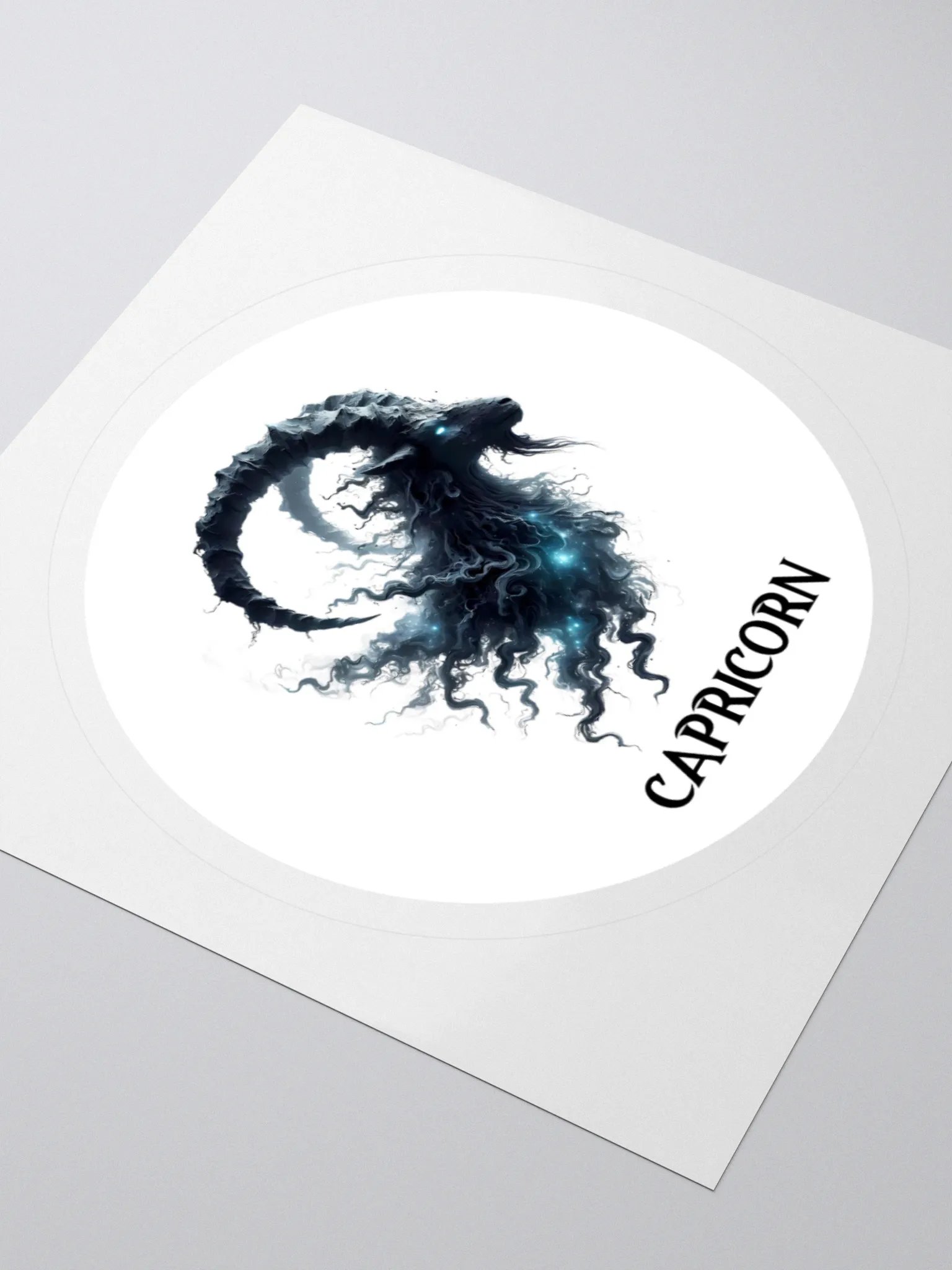 Mythical Capricorn Zodiac Round Sticker product image (7)