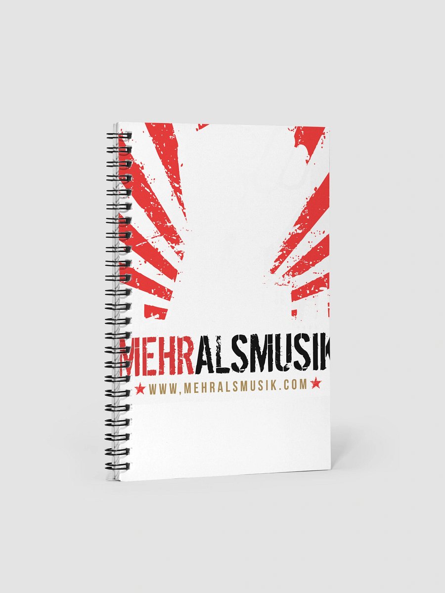 Spiralgebundenes Notizbuch mit Mehralsmusik logo– Vorder- und Rückseite bedruckt product image (1)