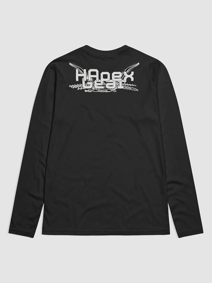 White HApex Gear Black Logo - Premium Fitted Long Sleeve Crew product image (2)