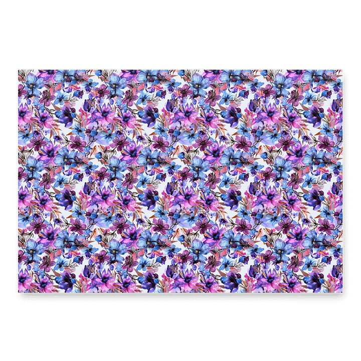 Purple Flowers Paper product image (1)