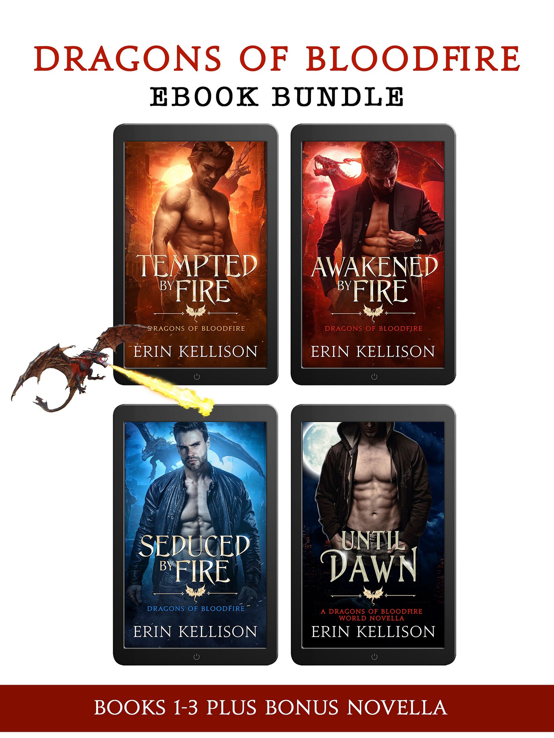 Dragons of Bloodfire Bundle Books 1-3 with bonus novella product image (1)