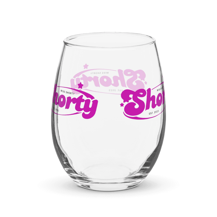 Bold Pink Star Shorty Wine Glass product image (2)