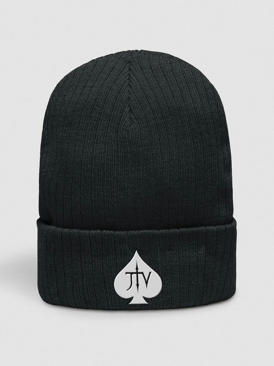 JTV Spade Logo Ribbed Beanie product image (1)