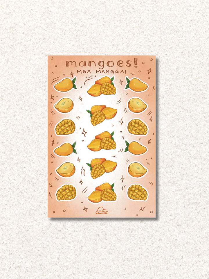 Mangoes vinyl Sticker Sheet product image (1)