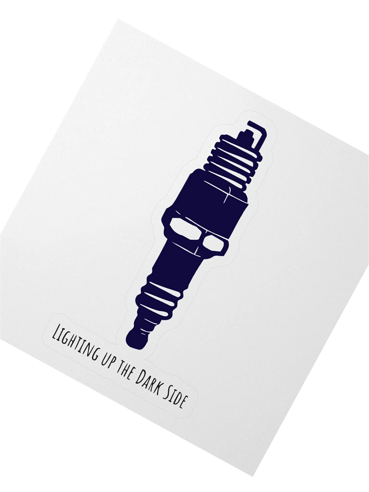Spark Plug Warrior Kiss Cut Sticker product image (2)