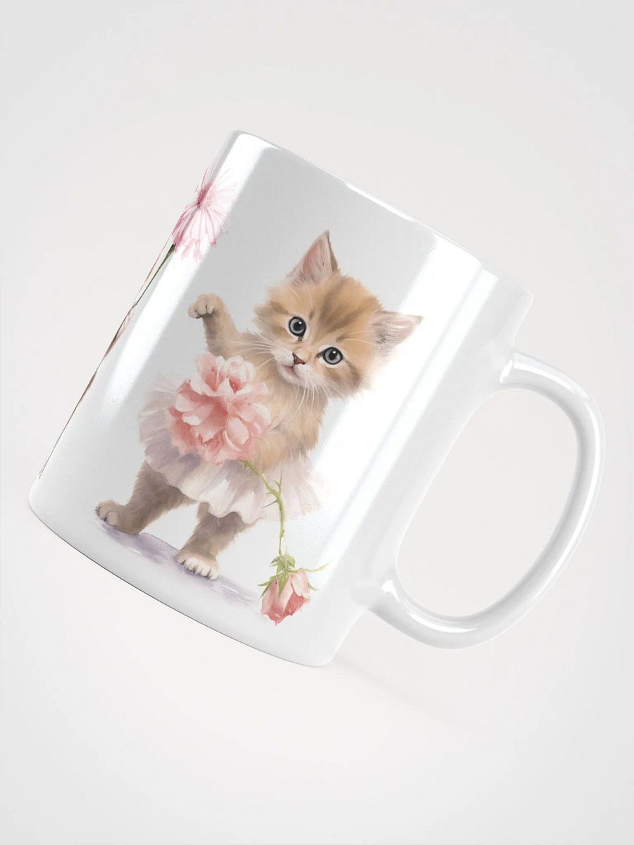 Ballerina Kittens White Glossy Mug product image (4)