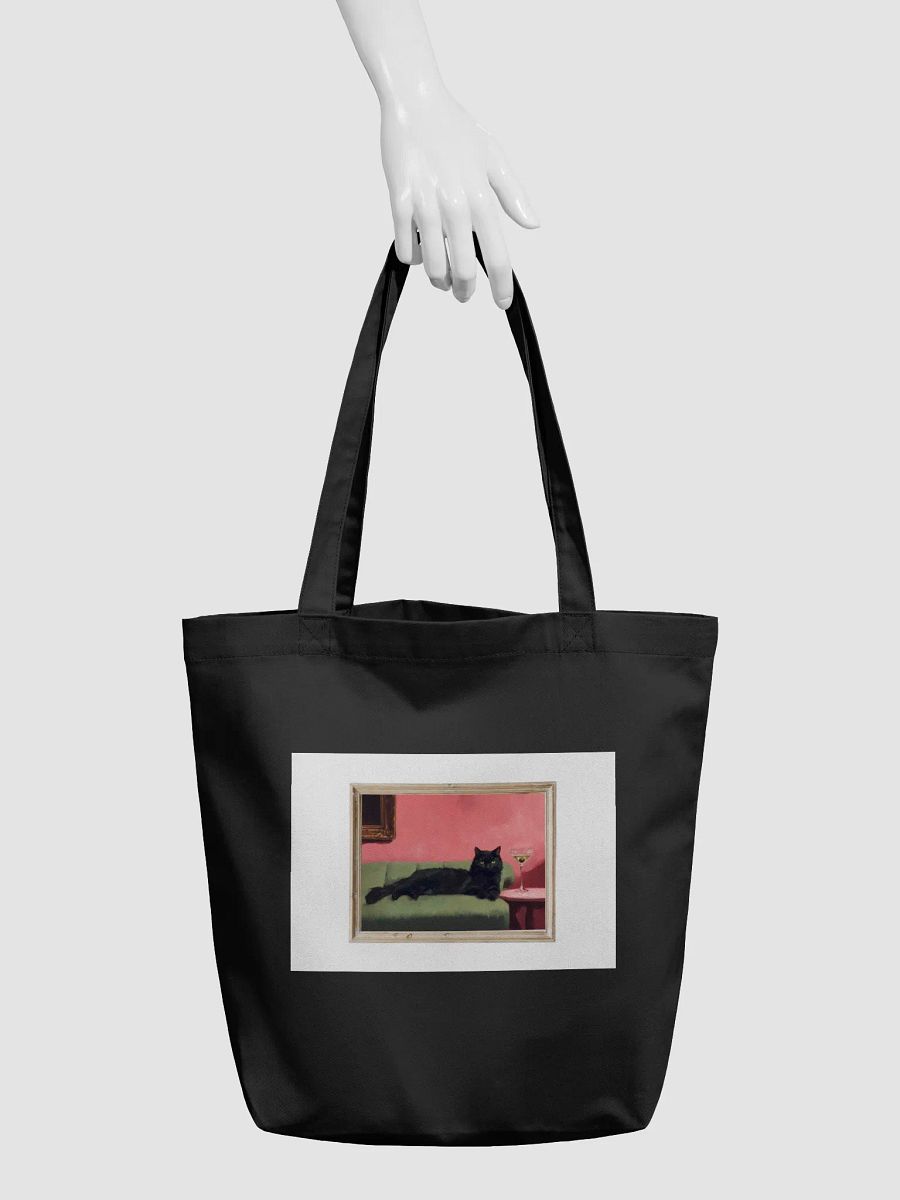 BLACK CAT ON COUCH NEXT TO MARTINI product image (3)