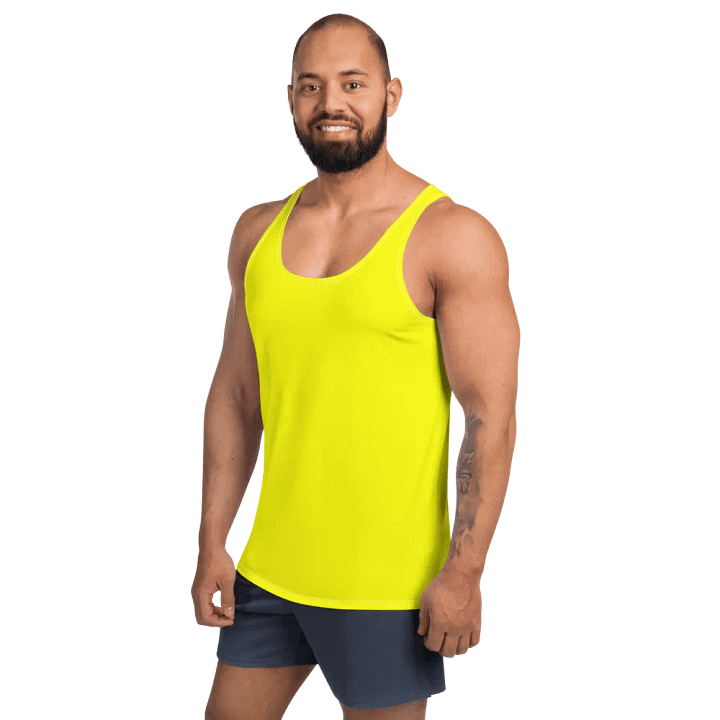 Plain Color Yellow Tank Top product image (2)