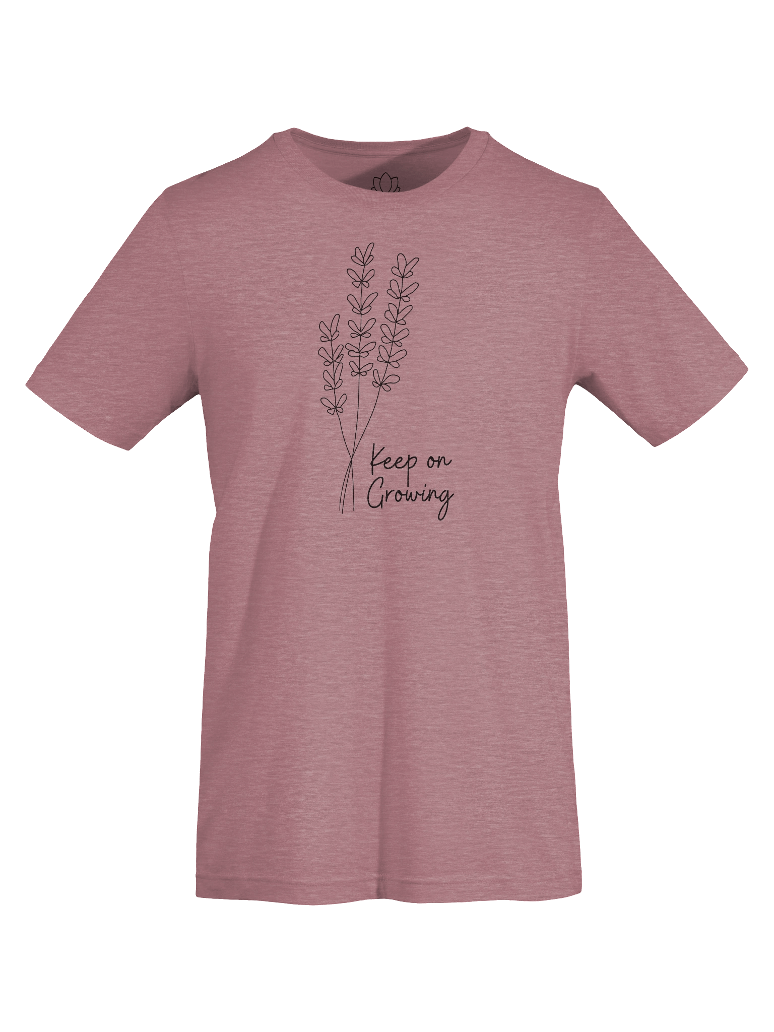 “Keep On Growing” – Lavender Line Art Supersoft Tee product image (8)