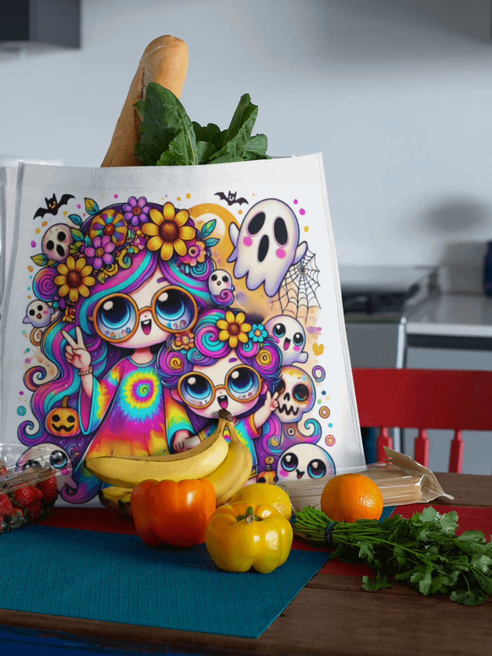 Hippy Trippy Halloween Family Collection: Psychedelic Tie-Dye Halloween Art product image (6)