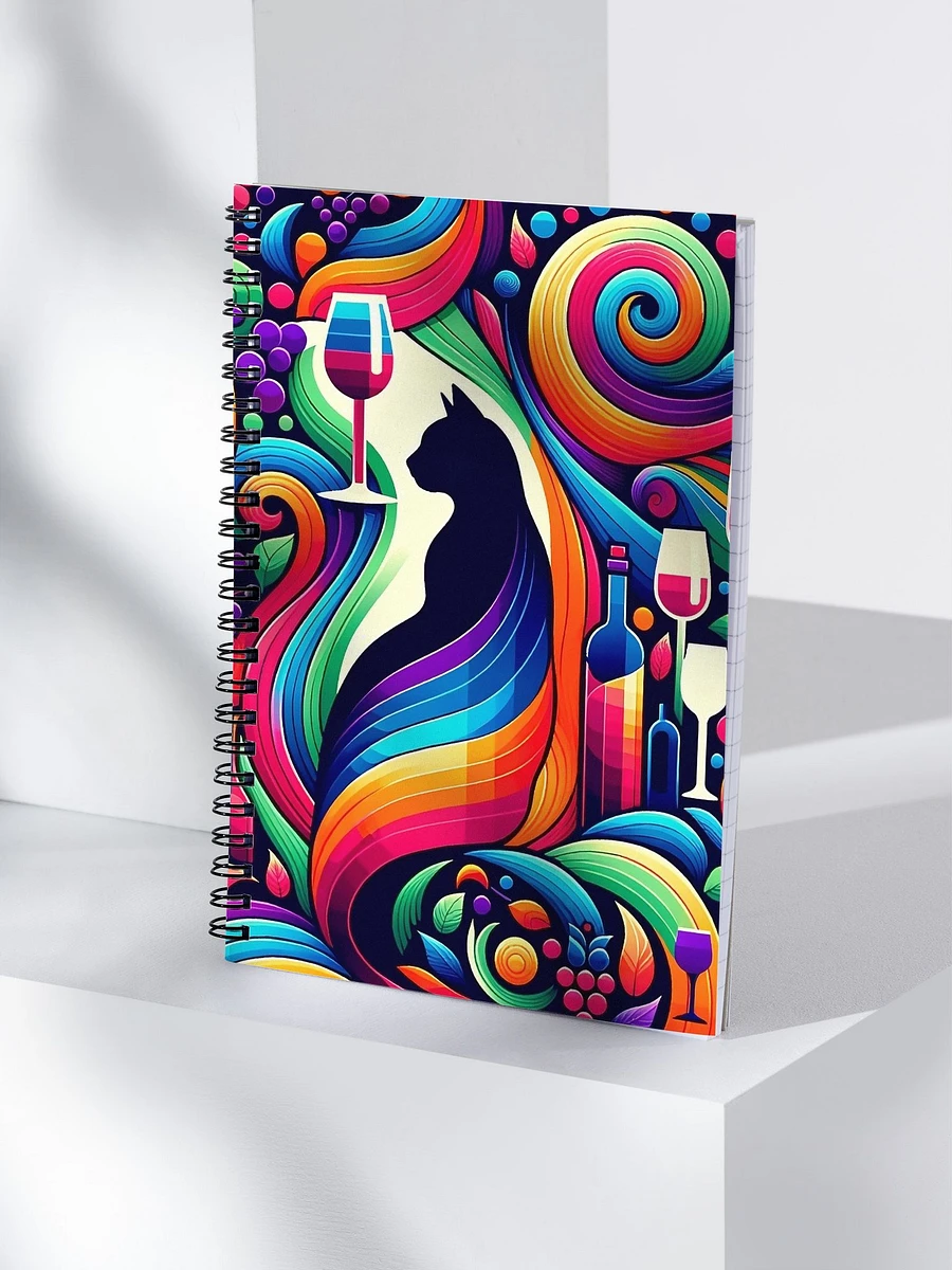 Spiral Notebook: Cats and Wine 2 product image (4)