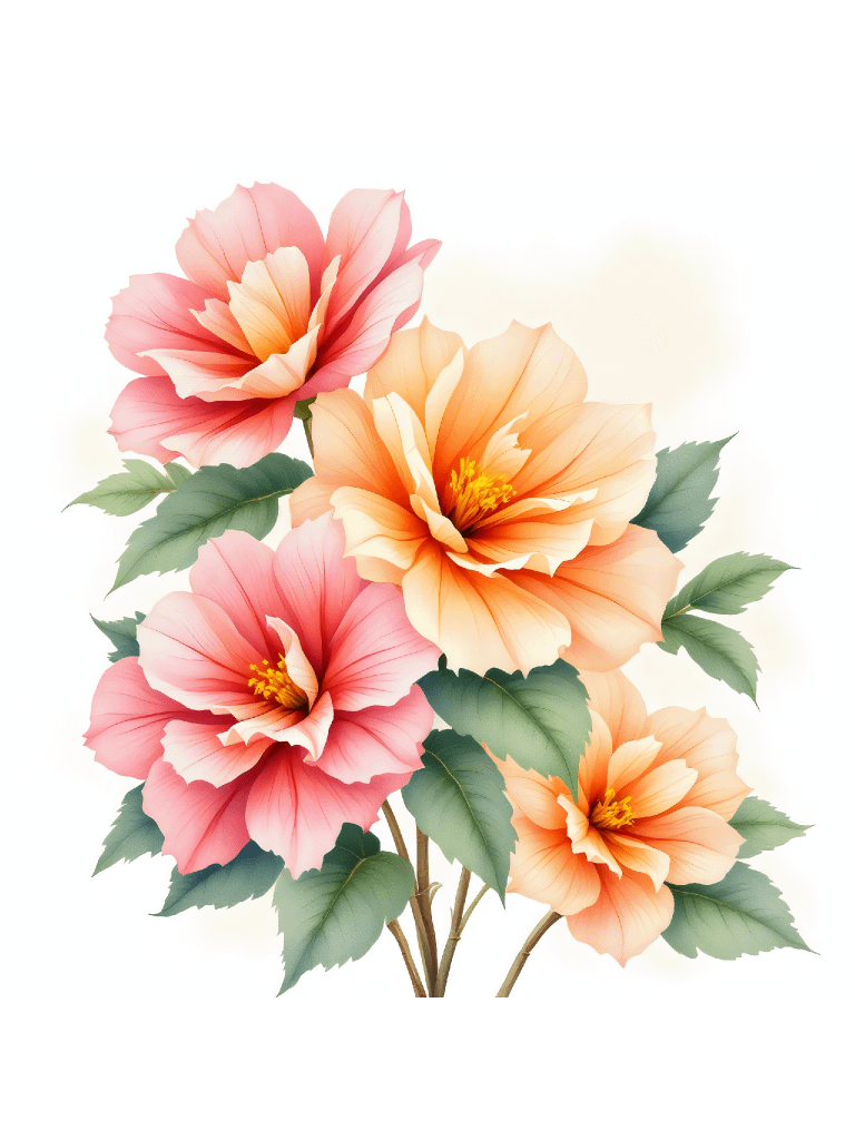 16 Watercolor Begonia Clipart, Floral Bouquet Digital Download, Pink Flower Illustrations, Wedding Invitations, Scrapbooking, Card Making product image (7)