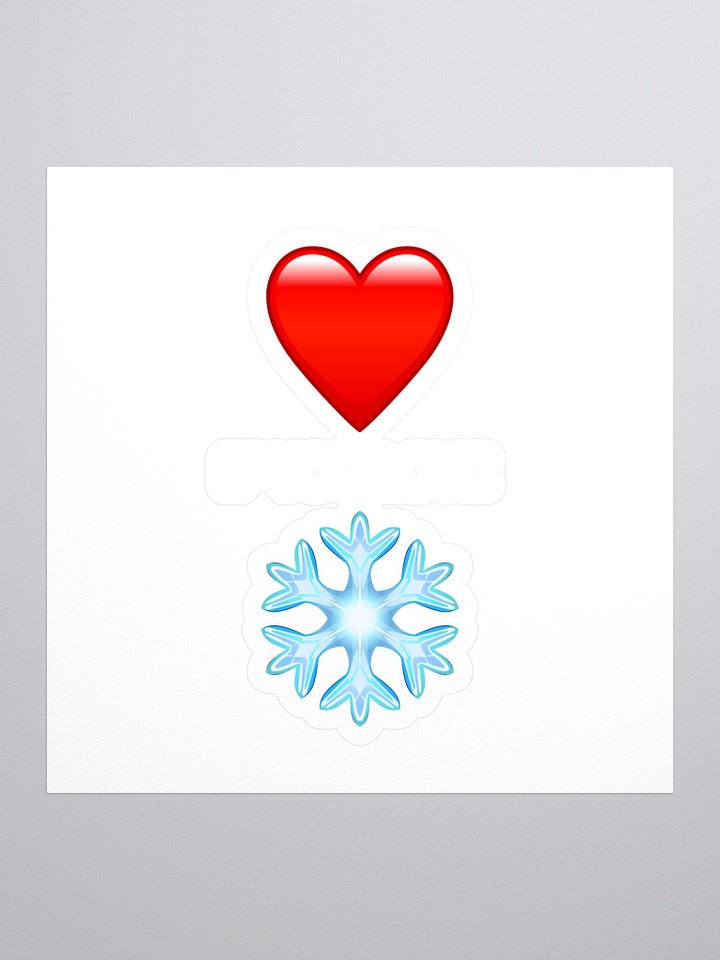 Heart if you Love Snow Sticker! product image (1)
