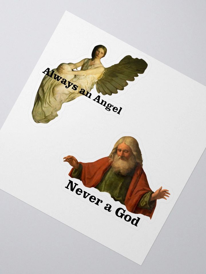 Always an Angel, Never a God Double Stickers product image (8)