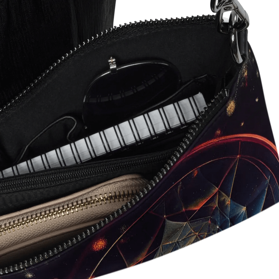 premium faux leather Cosmic Kaleidoscope Crossbody Bag product image (6)