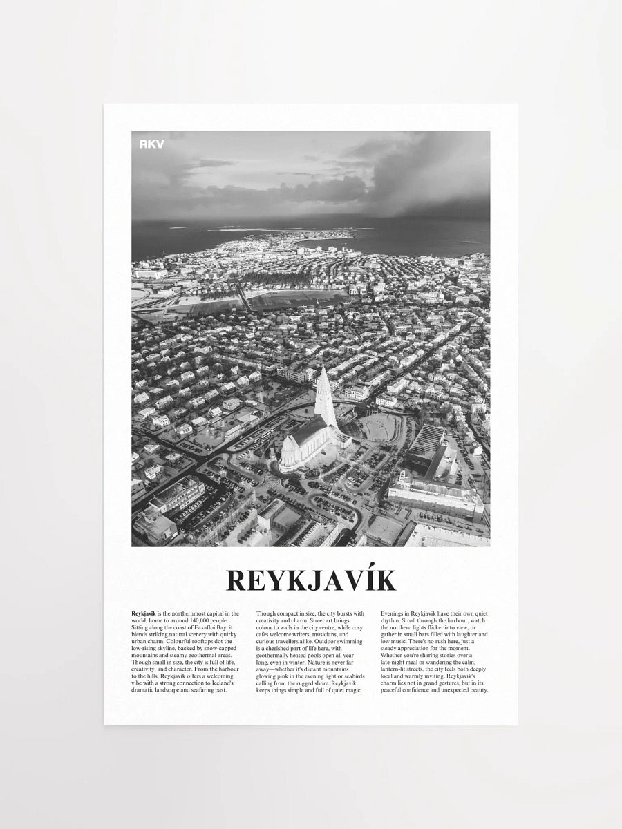 Reykjavik 01 Newspaper Poster product image (11)