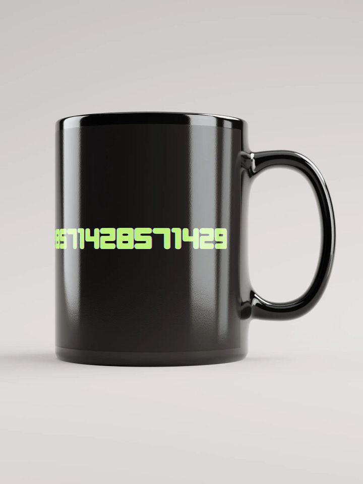 24/7 Number Pattern Black Glossy Mug product image (2)