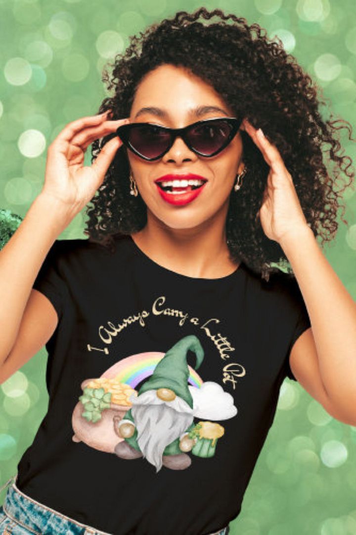 St Patricks I Always Carry a Little Pot T-Shirt product image (1)