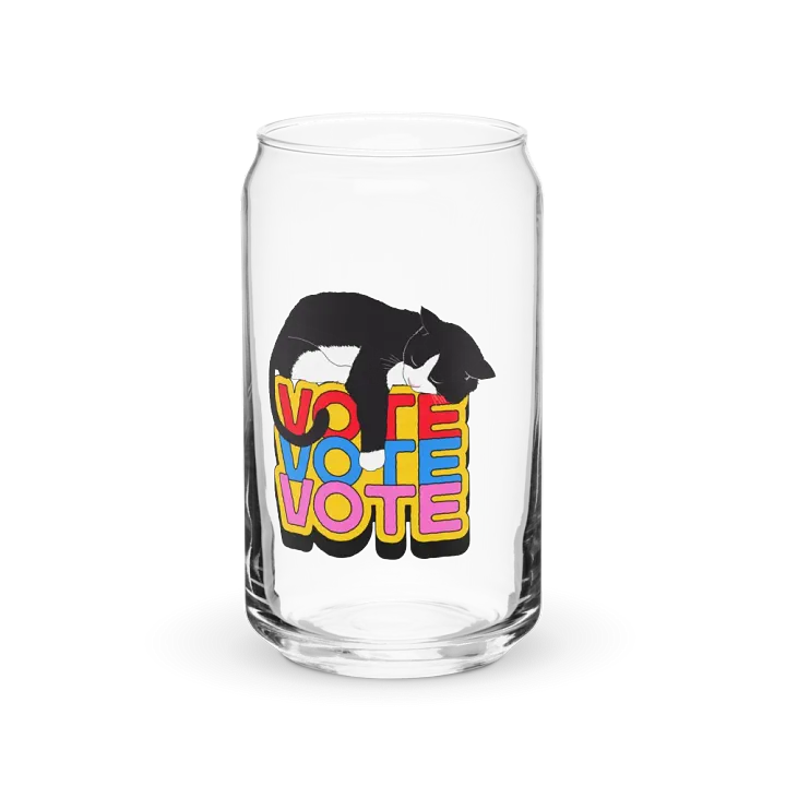 Slumbering Cat Vote Can-Shaped Glass product image (1)