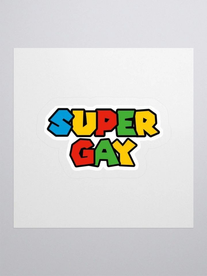 Super Mario Edit Kiss Cut Sticker product image (2)