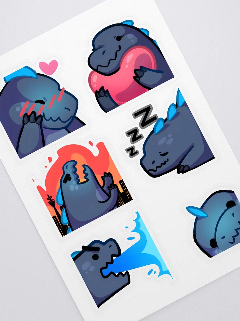 Godzilla Emote Sticker Pack