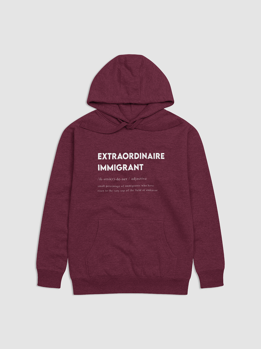 EXTRAORDINAIRE IMMIGRANT HOODIE PURPLE product image (1)
