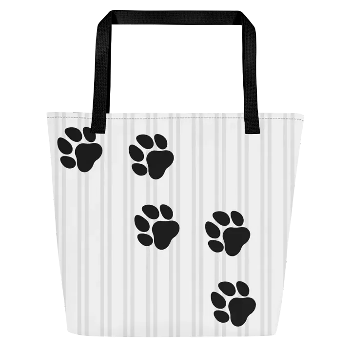 Pawsome Stripes Junction Label Tote Bag product image (2)