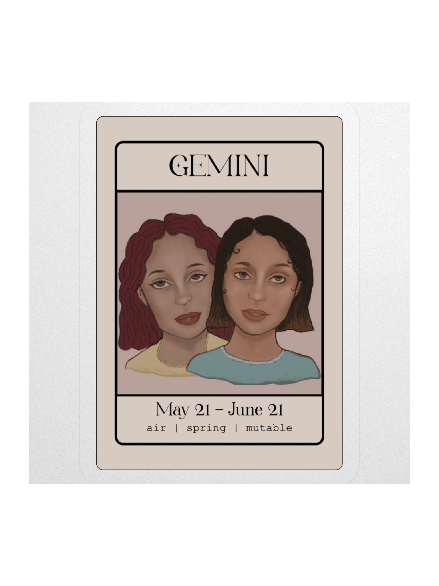 The Gemini Twins - Sticker product image (1)