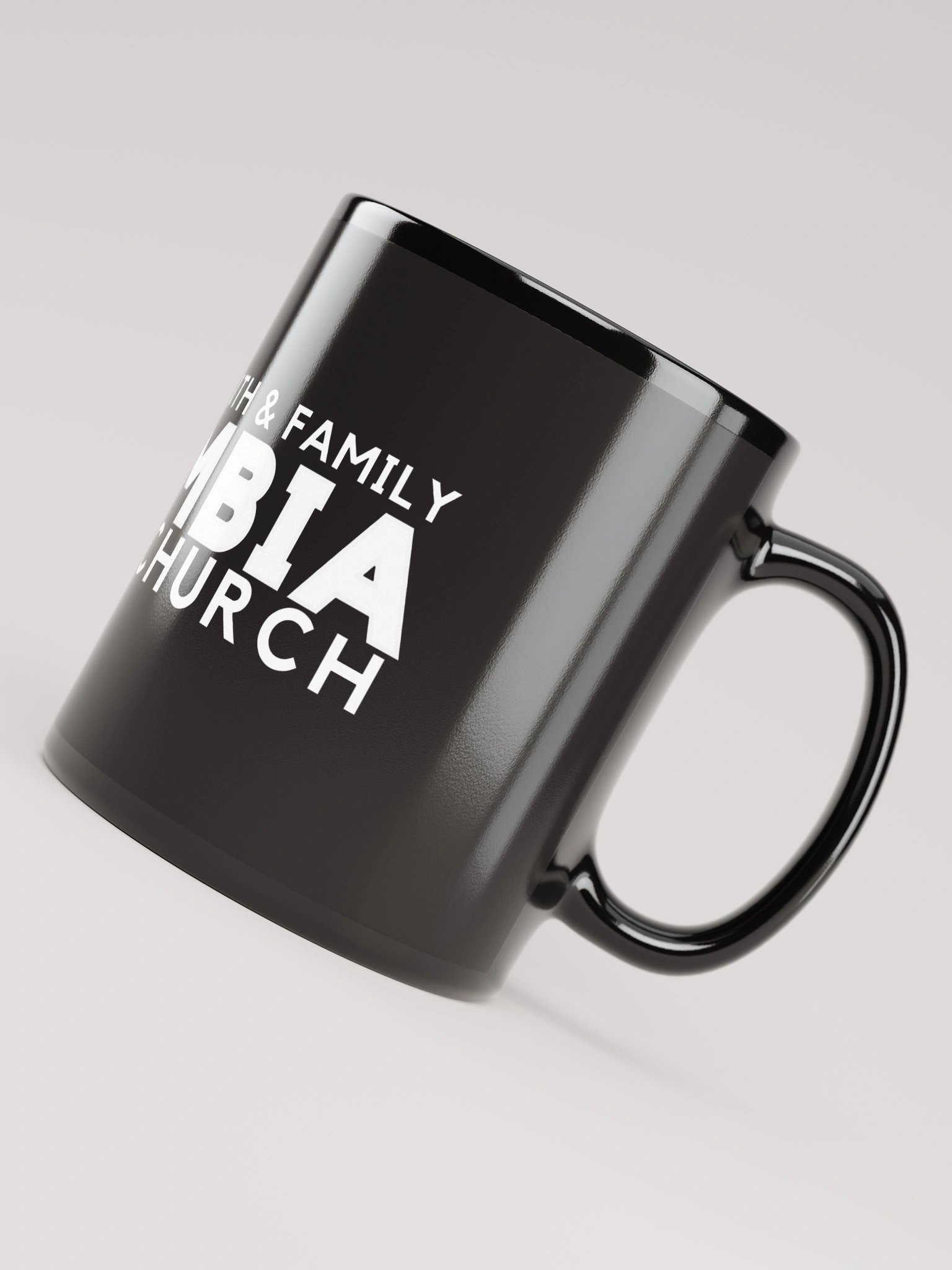 A Place for Faith & Family Black Mug product image (8)
