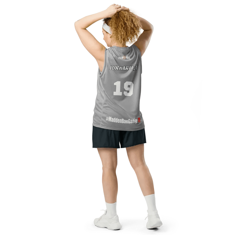 Madden Bae Jersey 👨‍🎨 (Gray + White Logo) product image (11)