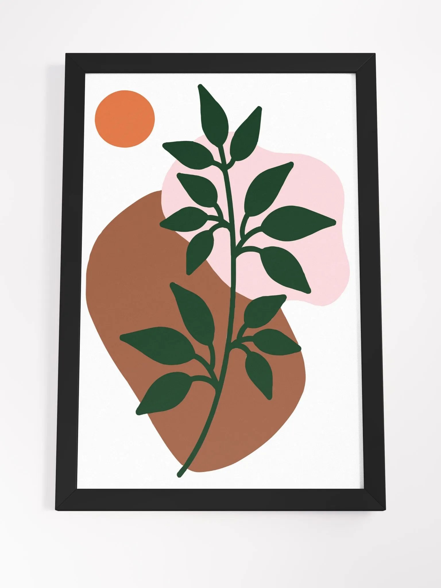 Serene Leafy Branch Framed Matte Poster product image (20)