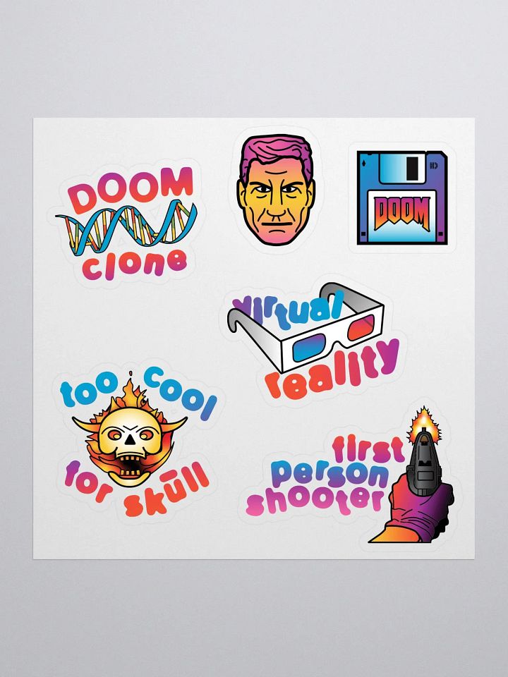 'Doom Clone' Sticker Sheet product image (1)