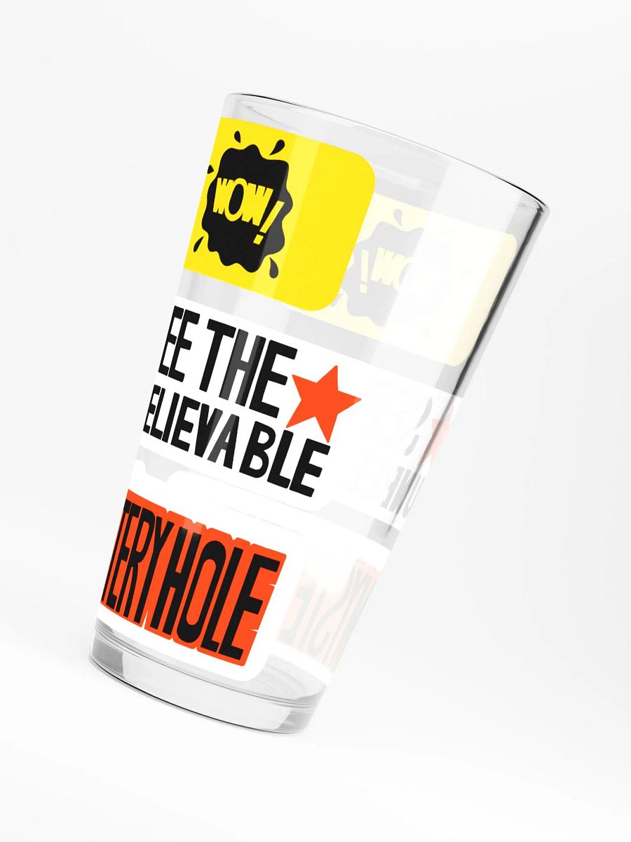 Wow! Mystery Hole pint glass product image (6)