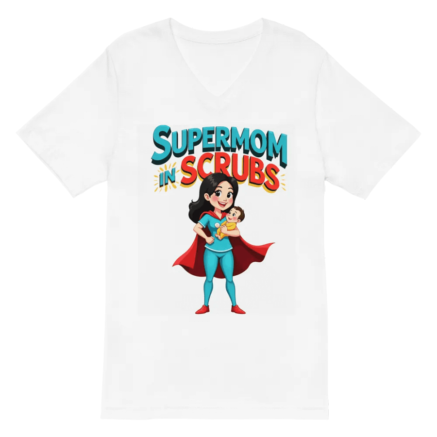 Supermom in Scrubs V-Neck Tee product image (6)