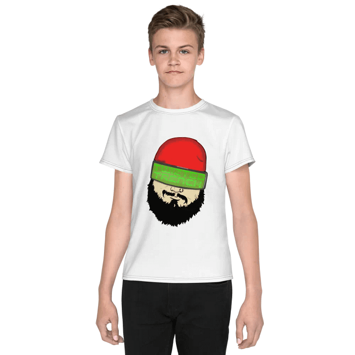 Bearded Rebel All-Over Print Youth T-Shirt product image (1)