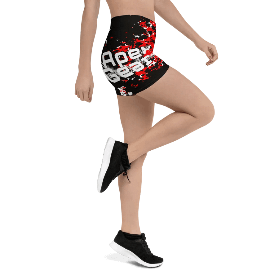Shorts- White HApex Gear Black Logo product image (11)