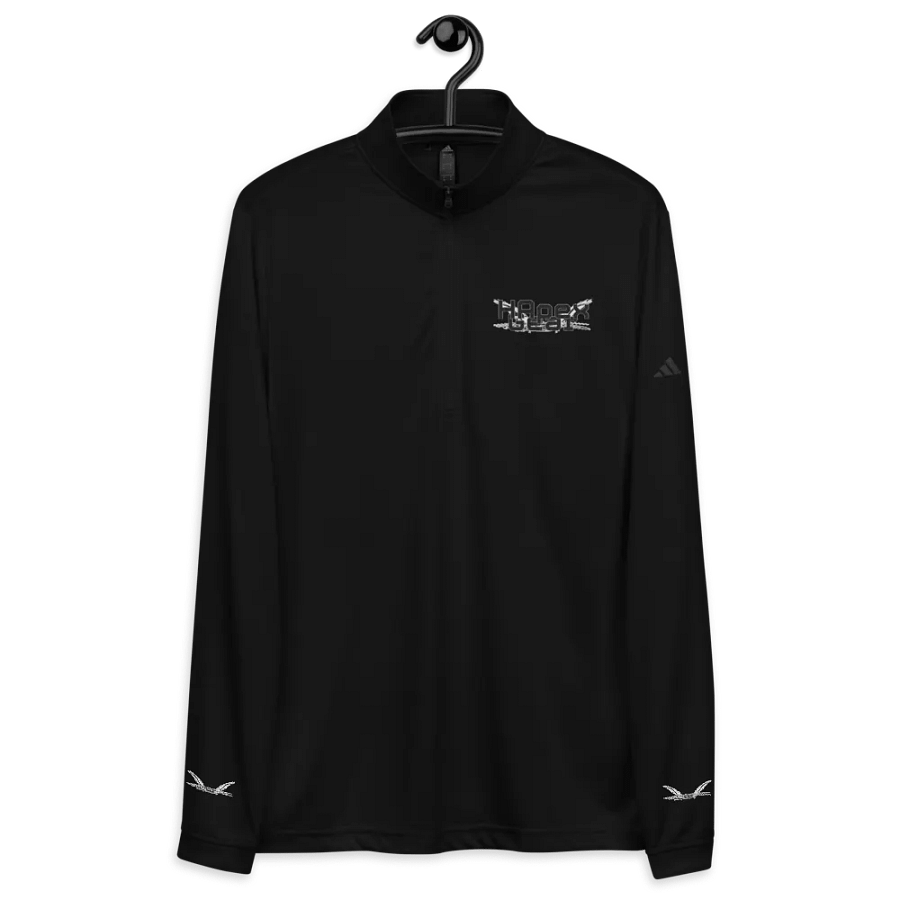 Lightweight Quarter-Zip Pullover - Embroidered - Black HApex Gear Black Logo product image (12)