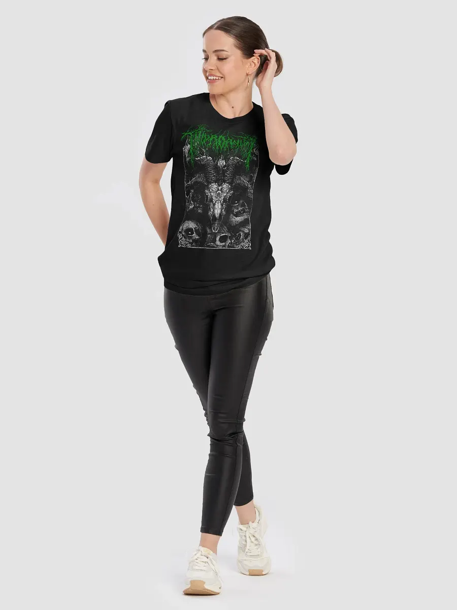 Goat Skull Green Logo on Bella Canvas product image (10)