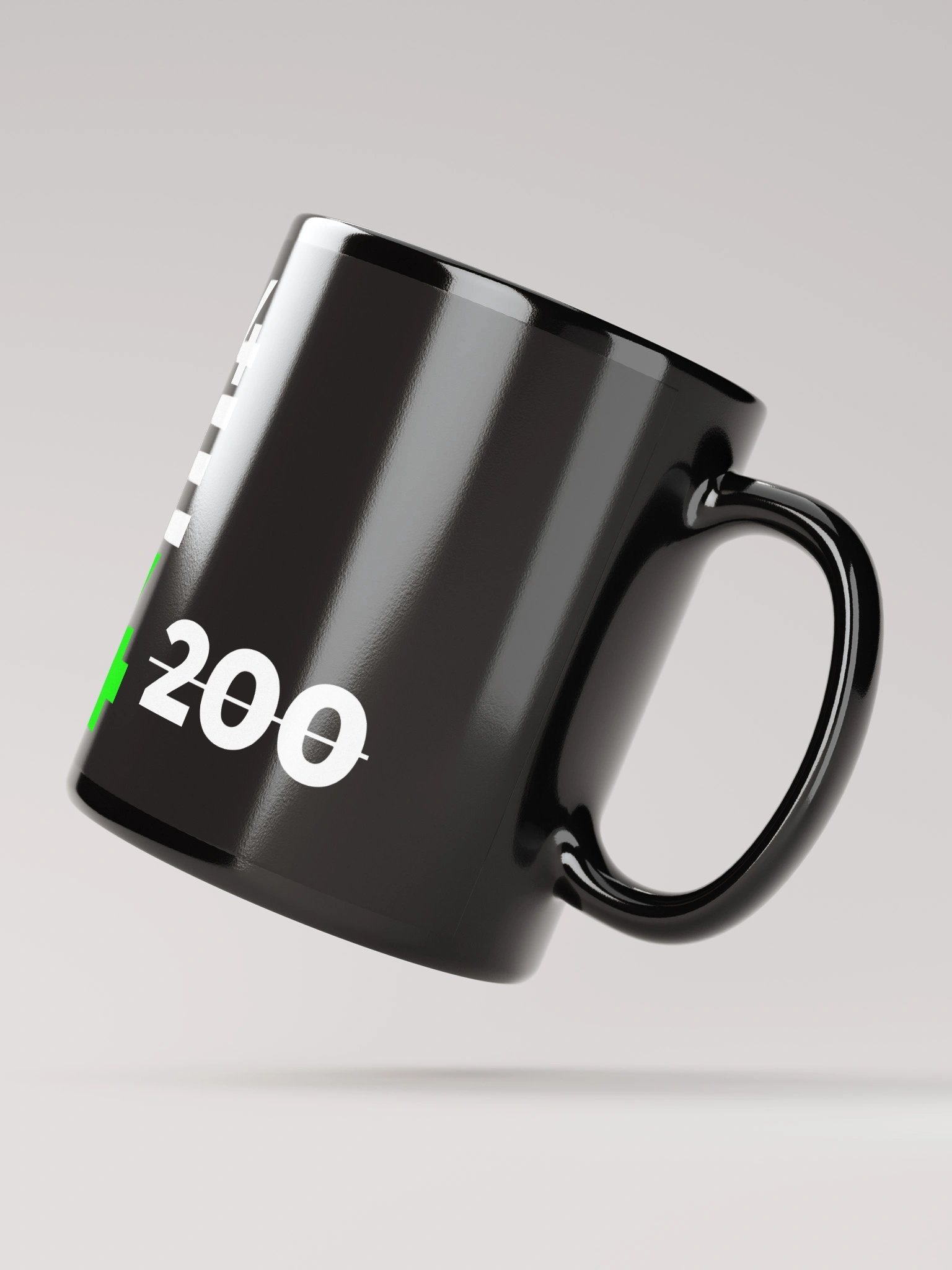 DNB4LIFE Black Glossy Mug product image (3)