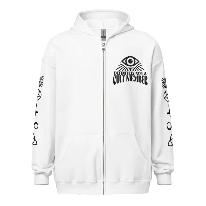 Definitely Not A Cult Member Hoodie (White) product image (1)