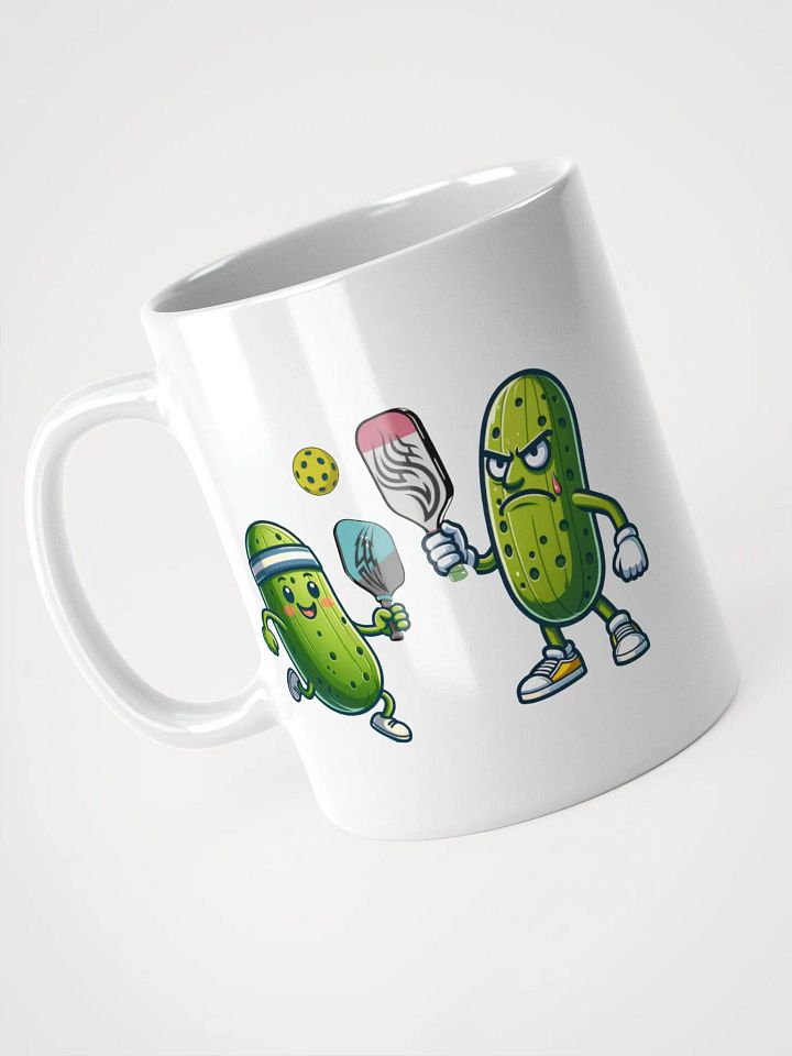 Pickleball Battle White Glossy Mug product image (2)
