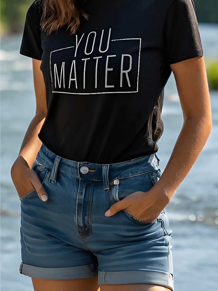You Matter - Women's Black T-Shirt product image (1)