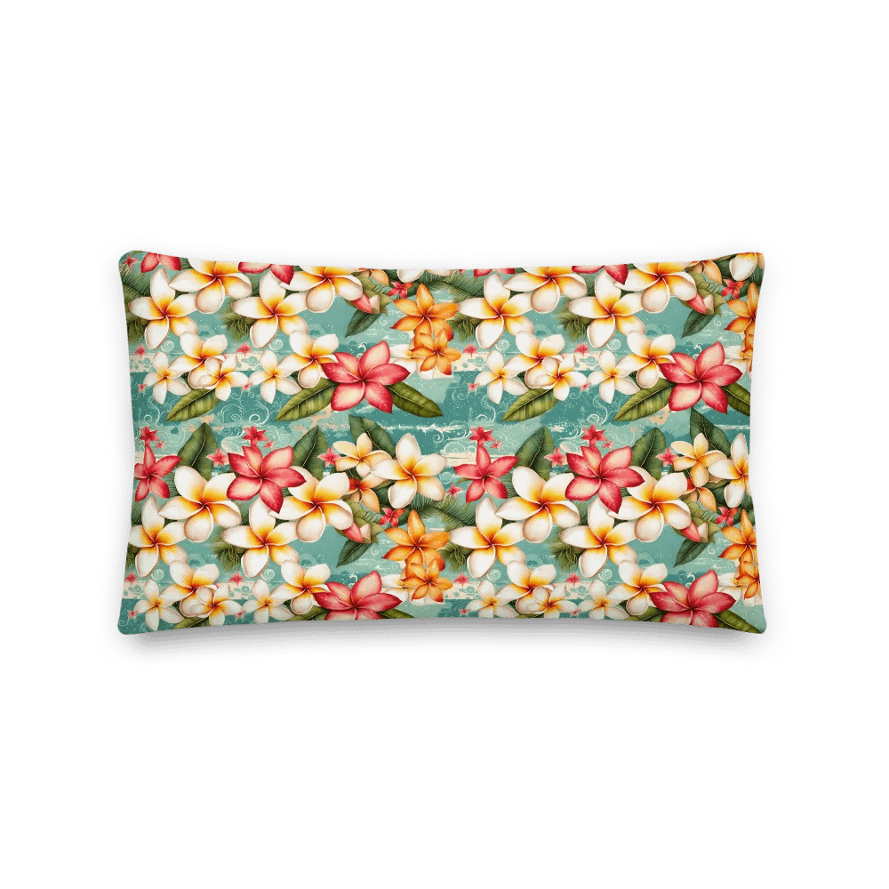 Tropical Plumeria Floral Cushion product image (1)